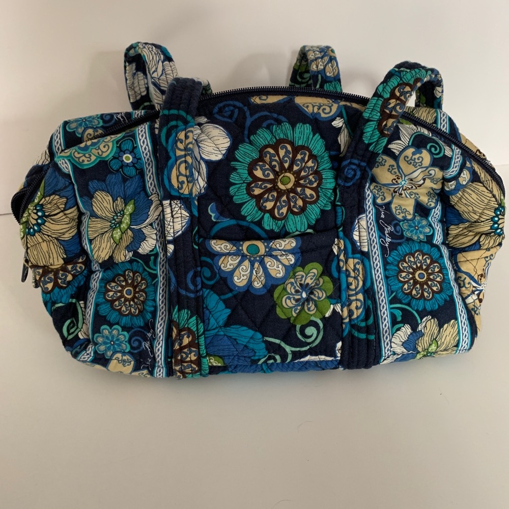 VGUC Vera Bradley Mod Floral Blue Purse Pocketbook